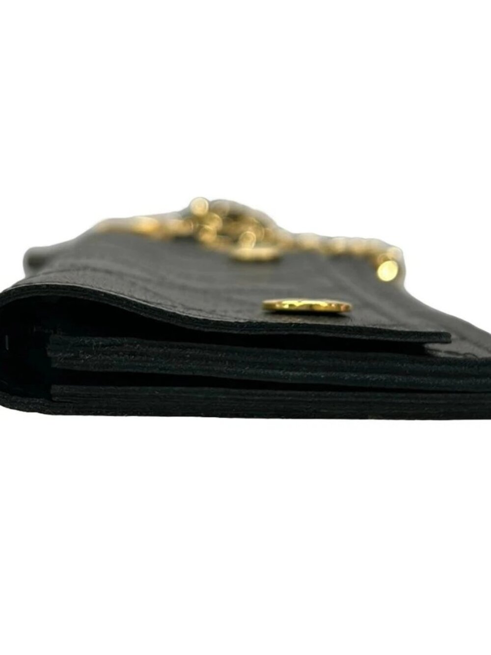 CHANEL Matelasse - Black Leather Other Style Wallet Gold hardware - Picture 5 of 12